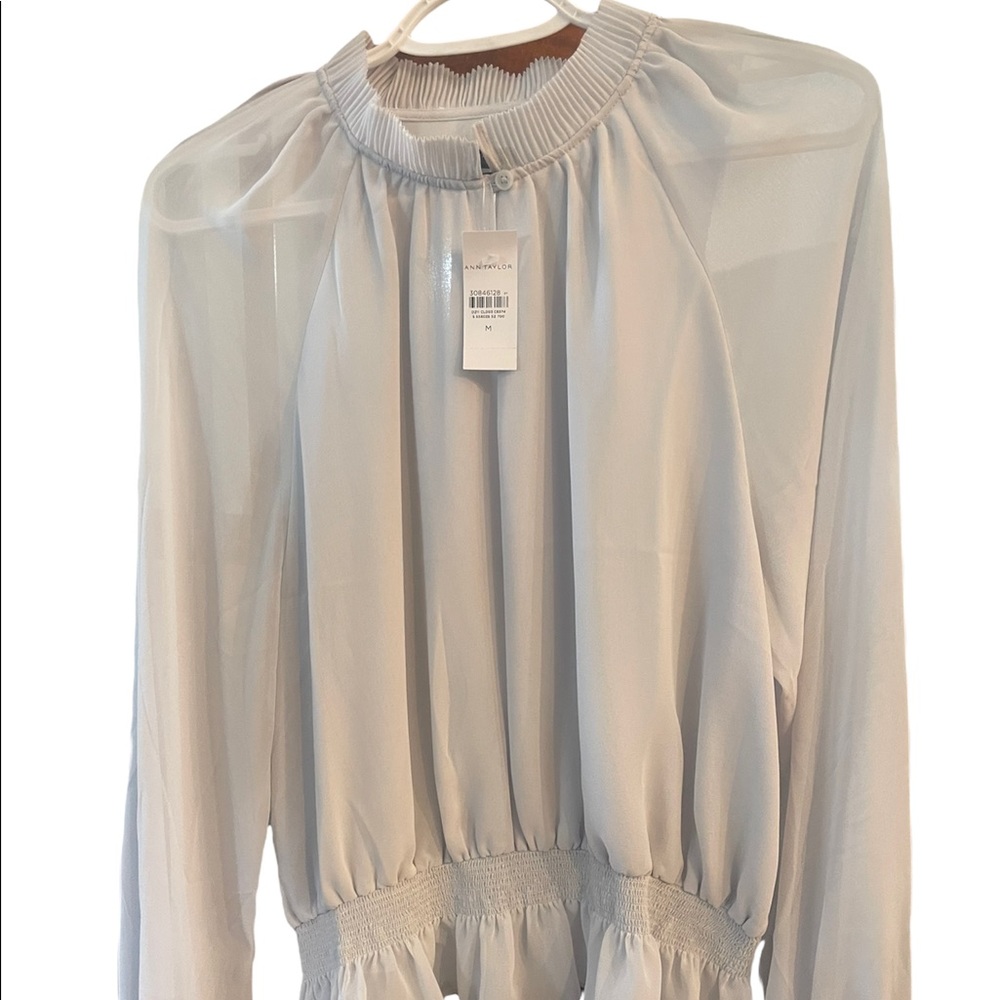 Ann Taylor Blouse with High Neck.